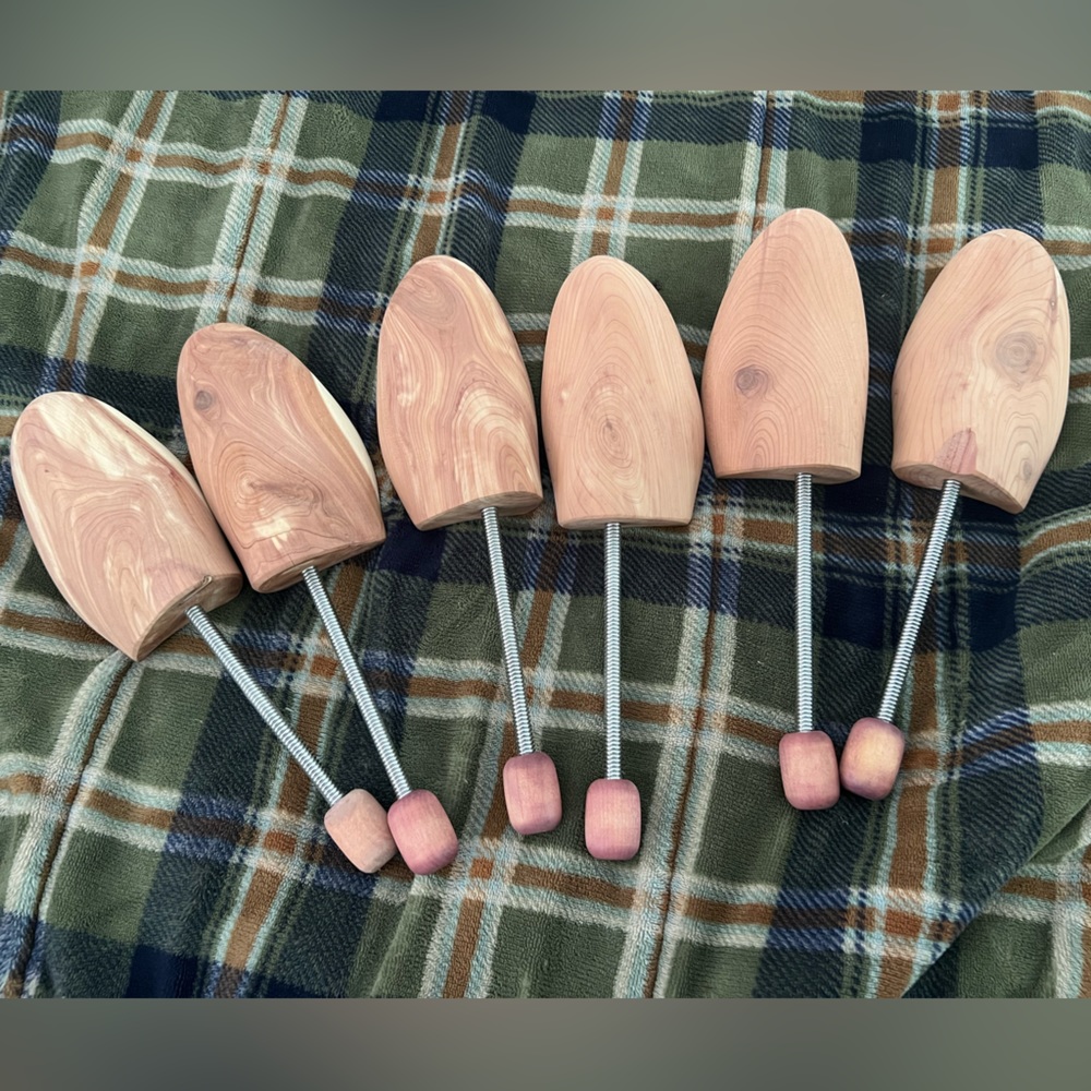 3 Pairs of Cedar Elements Shoe Trees size Large